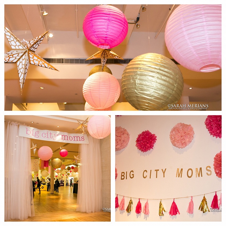 baby shower decor pink and gold