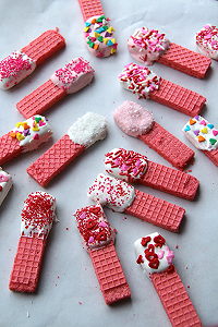 Valetine's Day Wafer Cookies